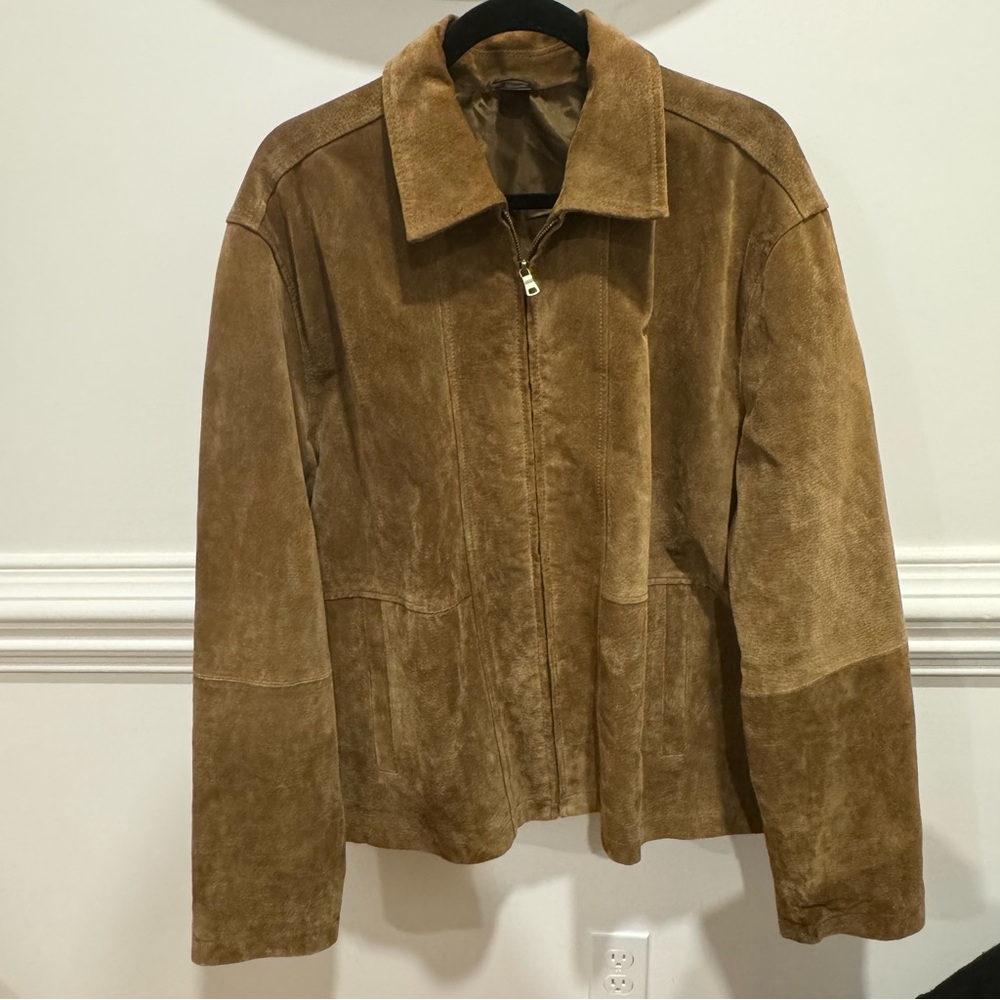 Claiborne Men’s Suede Lather Jacket Size XL